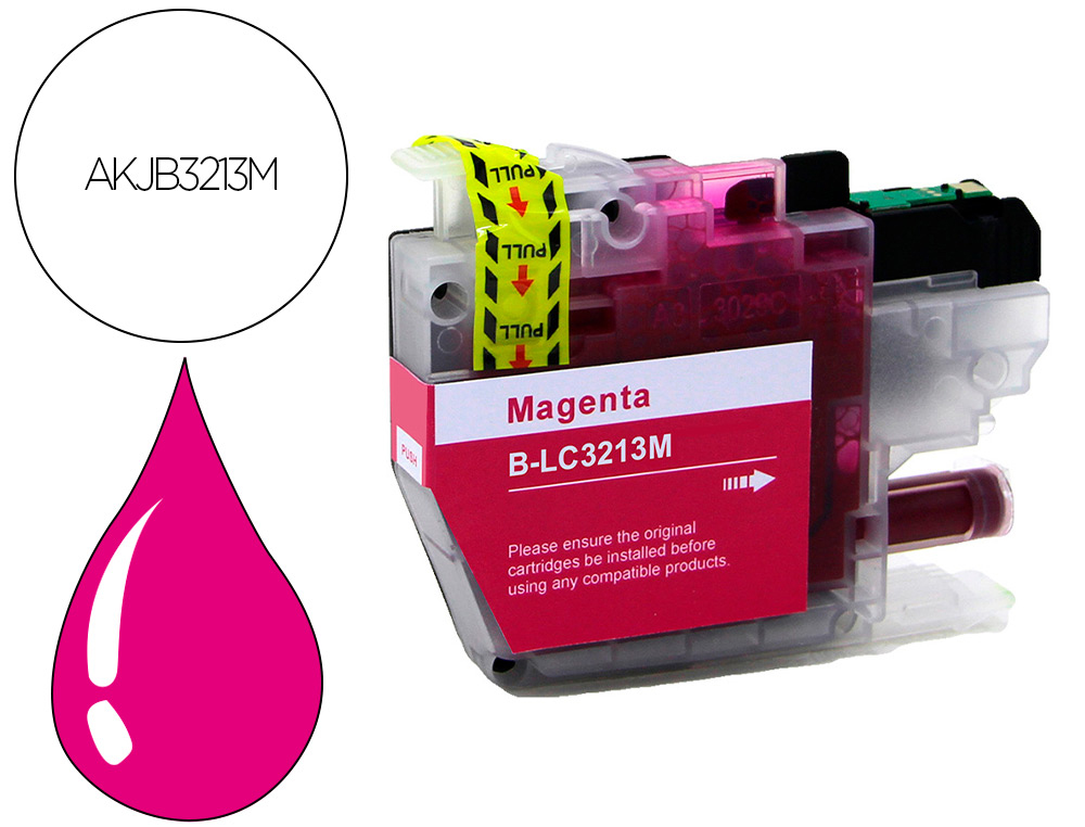 CARTOUCHE HYPERBURO JET ENCRE COMPATIBLE BROTHER LC3213 MA
