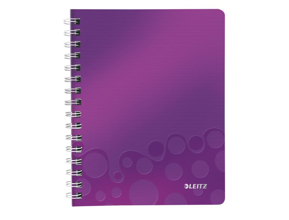 CAHIER PP S A5 160P Q PERF WOWCAHIER LEITZ WOW A5 QUADRILL 160 PAGES - VIOLET