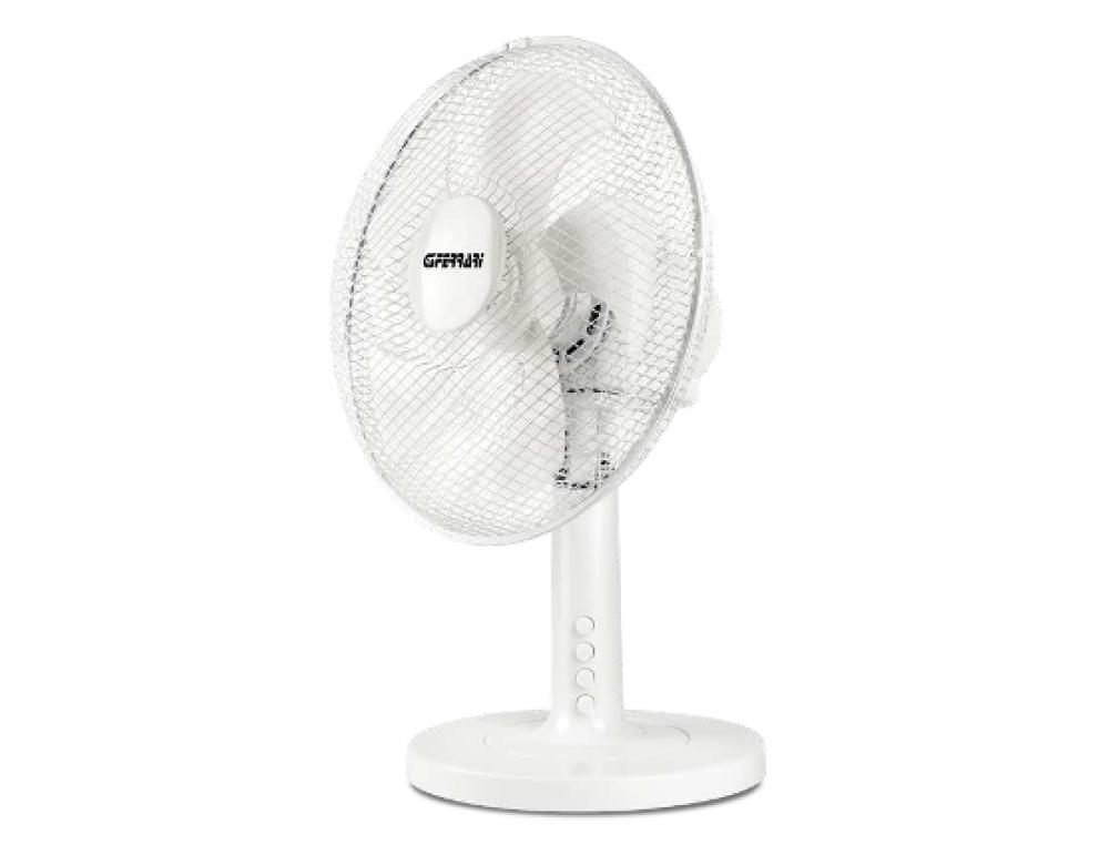 VENTILATEUR G3FERRARI LIBECCIO 30 G50043 TABLE 30CM MOTEUR 35W 5 PALES SILENCIEUX 2 VITESSES COLORIS BLANC