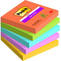 BLOC NOTES POST-IT SUPER STICKY COLLECTION BOOST 76 X  76MM, 5 BLOCS 90 FEUILLES
