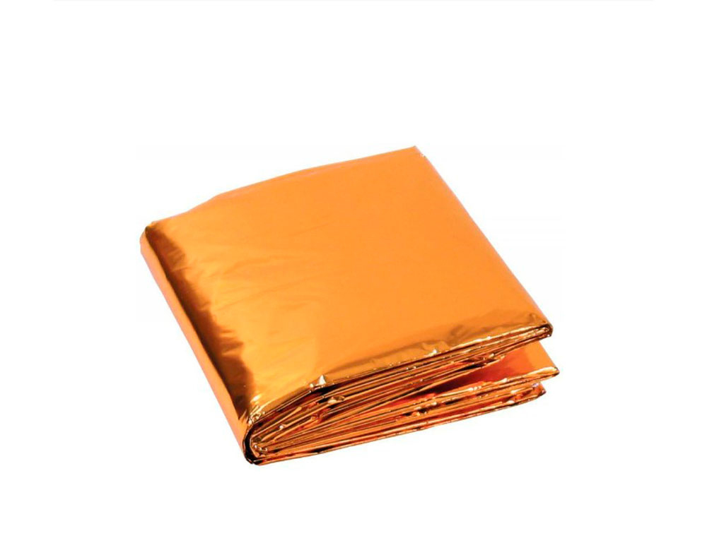 COUVERTURE DE SURVIE FARMOR DOUBLE FACE OR/ARGENT         160X210CM
