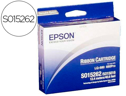 RUBAN MATRICIELLE EPSON C13S015262 COULEUR NOIR