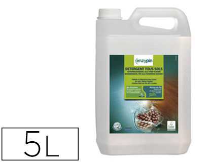 DTERGENT TOUS SOLS ENZYPIN NETTOIE DGRAISSE VITRES SURFACES MODERNES PARFUM FRAIS PIN DES LANDES BIDON 5L