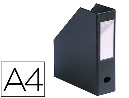 BOTE CLASSEMENT ELBA PAN COUP PVC 320X240MM DOS 100MM TROU PRHENSION PORTE-TIQUETTE SOUD LIVR PLAT COLORIS NOIR