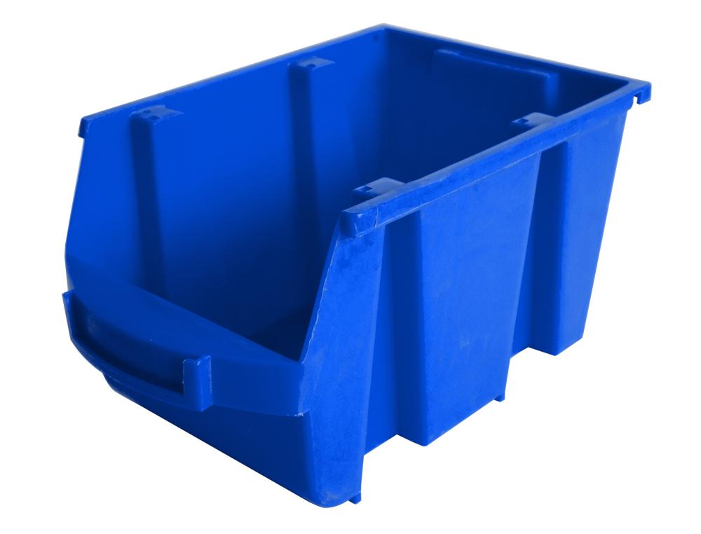 BAC A BEC VISO POLYPROPYLENE SUPERPOSABLE PORTE-ETIQUETTE  150X126X235MM COLORIS BLEU