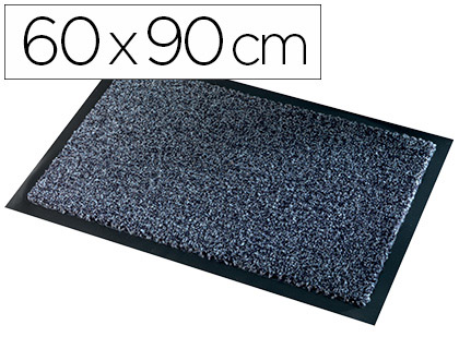 TAPIS ANTI-POUSSIRE PAPERFLOW POLYAMIDE PREMIUM 60X90CM ASPECT VELOUR COLORIS GRIS