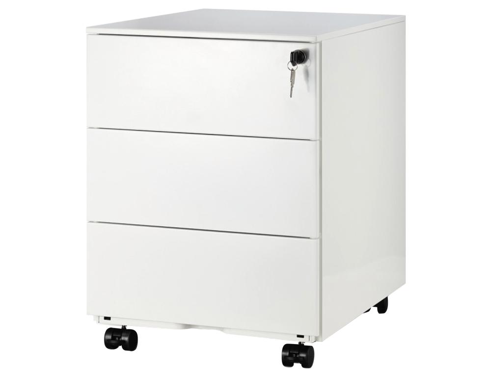 CAISSON MOBILE 3 T. PRO BLANC CAISSON MOBILE - METAL 3 TIROIRS BLANC