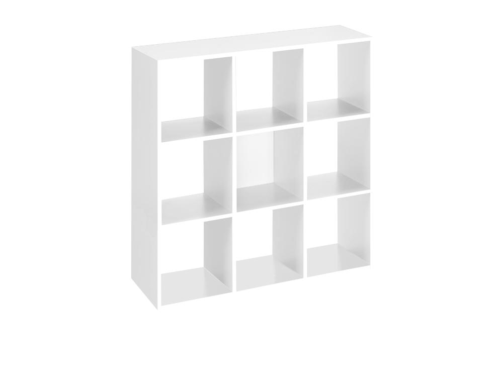 MTI BIBLIO.9 CASES BLC ELEGANCCASIER  LIVRES - 9 CASES - BLANC