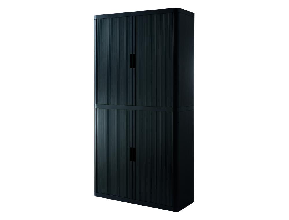 ARM.RIDEAU EASYOFF H204 NR/NR ARMOIRE  RIDEAUX  HAUTEUR 204 CM STRUCTURE NOIR RIDEAUX NOIRS