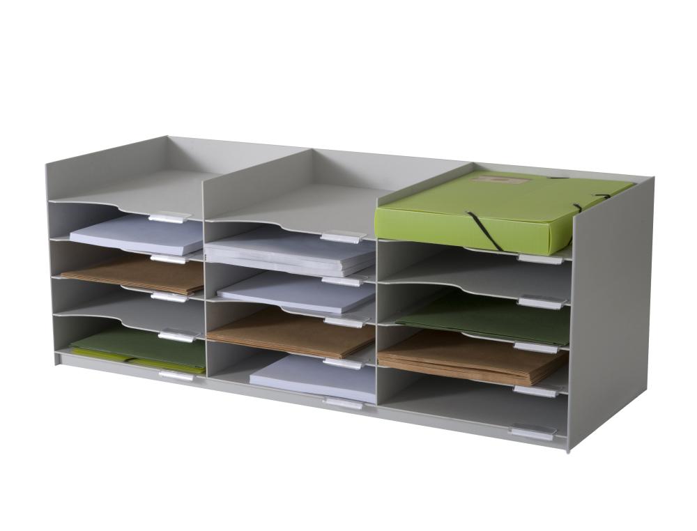 BLOC 15 CASES 24X32 L85,7CM GSBLOC  CASES - 24 x 32 - GRIS