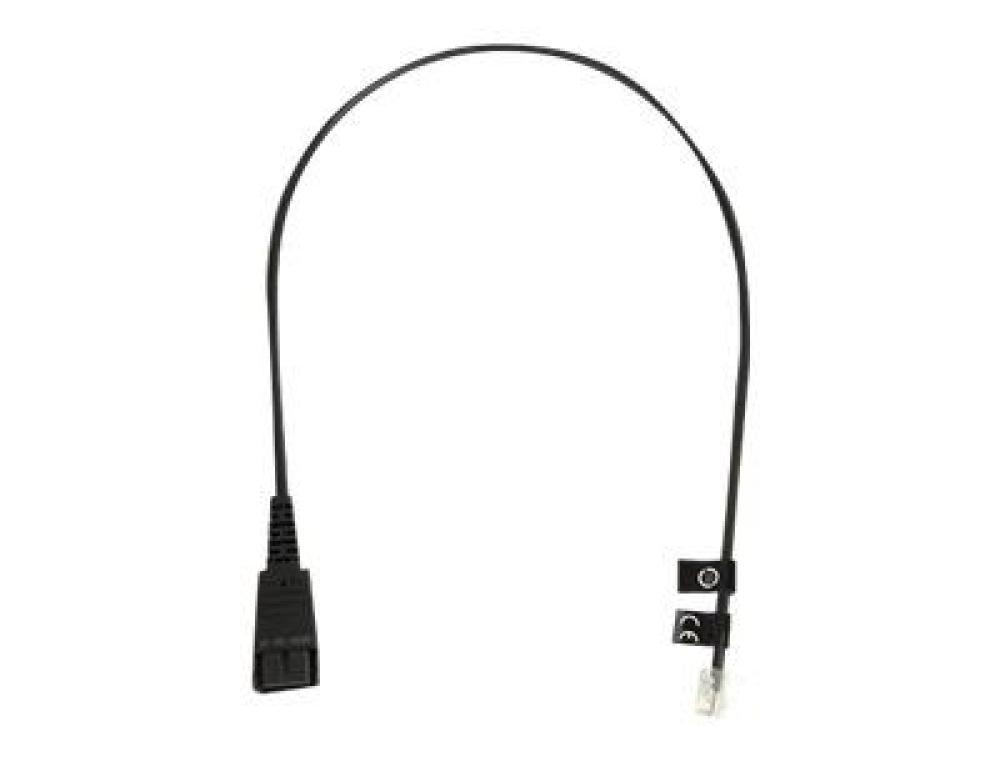 CORDON STANDARD CASQUE GN CORDON STANDARD CASQUE RJ11 GNN-20258 POUR CASQUE TLPHONE 0,5 M