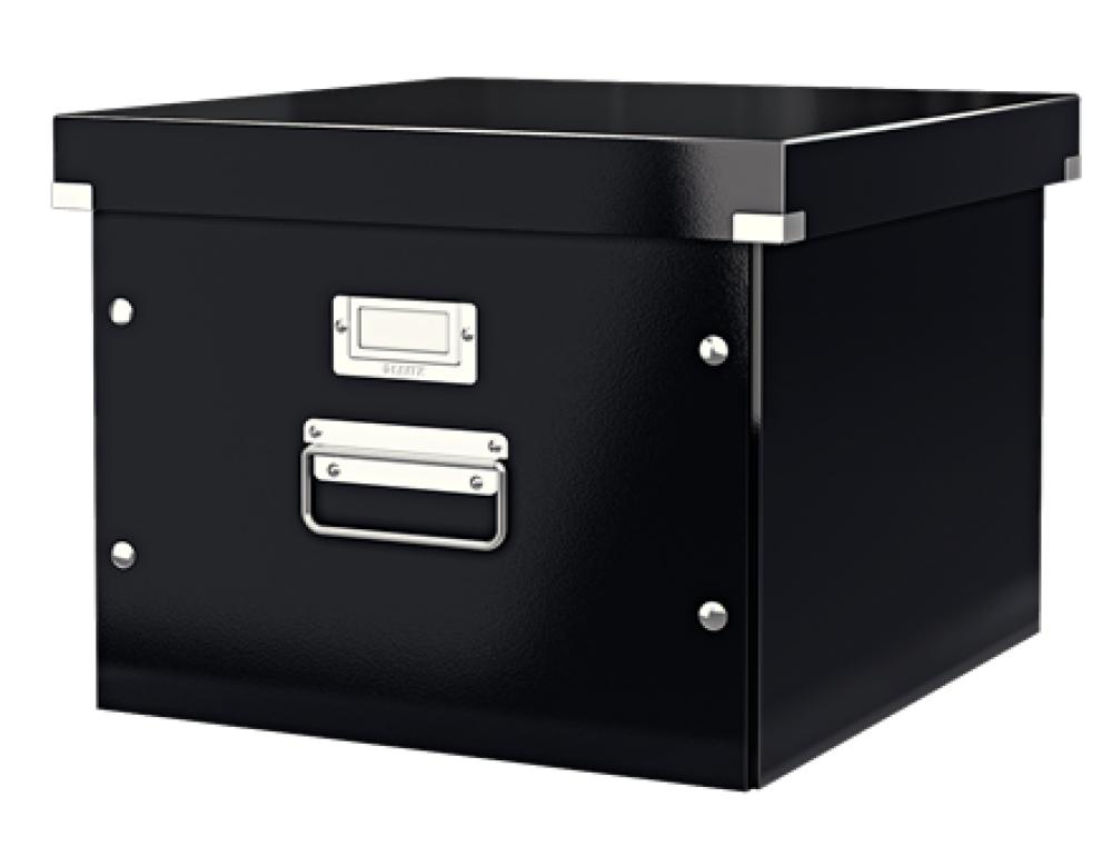 BOITE CLICK N STORE WOW DSNOIRBOTE DE RANGEMENT CLICK & STORE POUR DOSSIERS SUSPENDUS LEITZ - NOIR