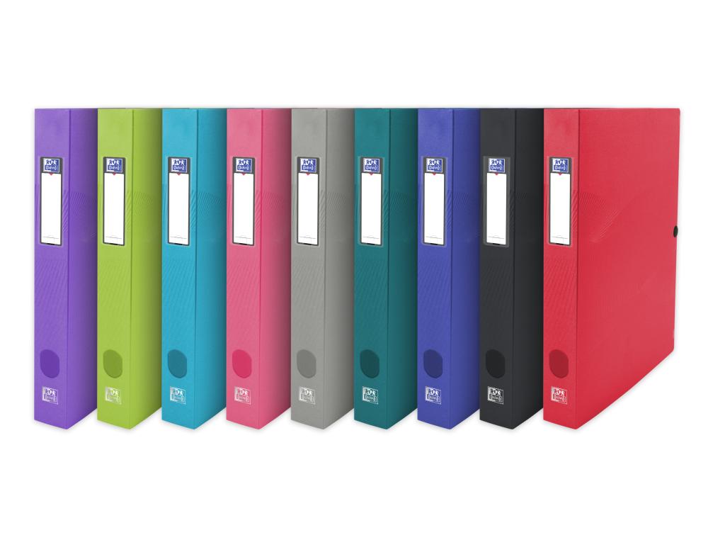 BOITE OSMOSE 24X32 D40 PP ASS BOITE DE CLASSEMENT - OSMOSE - POLYPROPYLENE DOS DE 4CM ASSORTI