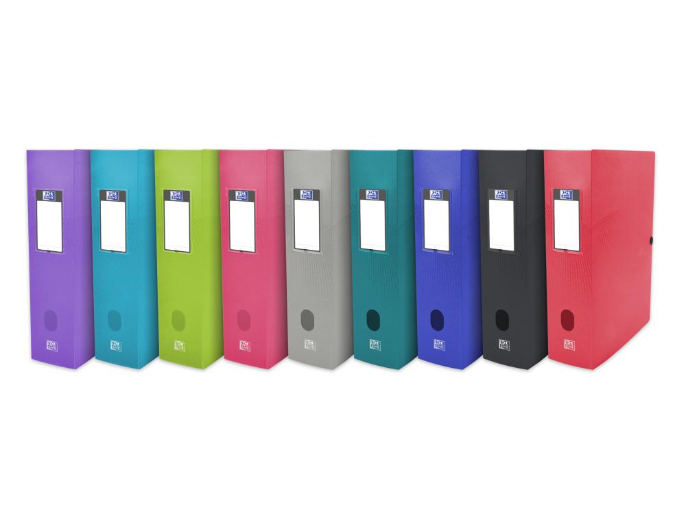 BOITE OSMOSE 24X32 D80 PP ASS BOITE DE CLASSEMENT - OSMOSE - POLYPROPYLENE DOS DE 8CM ASSORTI