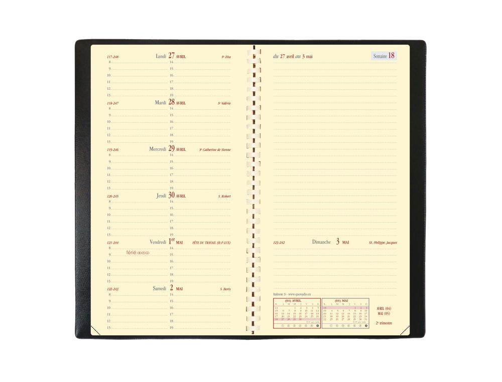 AGENDA QV ITALNOTE SPIR IMPALAAGENDA ITALNOTE SPIRALE - 8.8X17CM - IMPALA