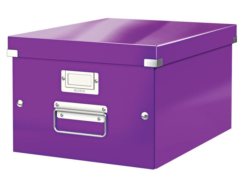 BOITE CLICK&STORE MM WOW VIOLTBOITE DE RANGEMENT CLICK & STORE LEITZ A4+ VIOLET