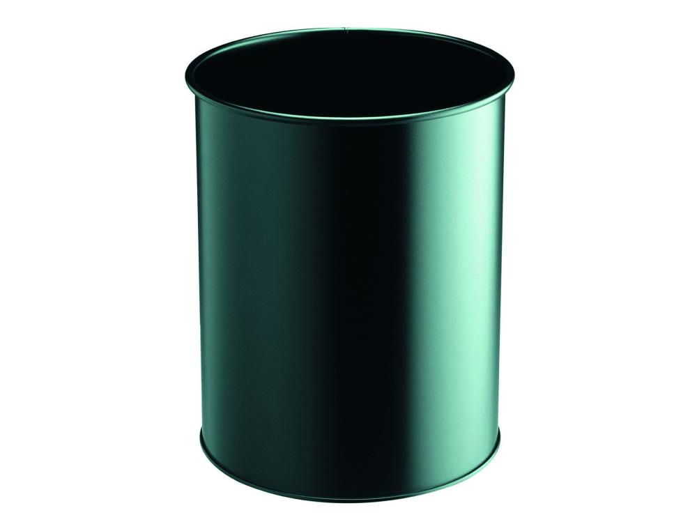 CORB PAPIER METAL 15L NOIR CORBEILLE DURABLE EN MTAL - COLORIS NOIR