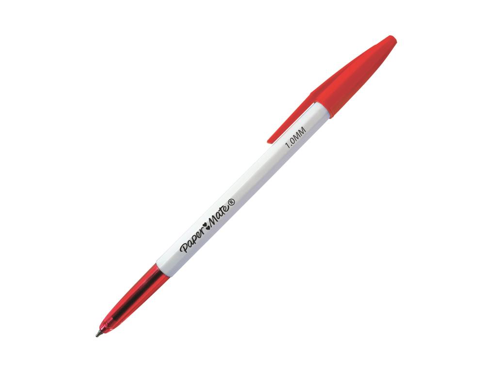 BILLE REYNOLDS 045 ROUGE STYLO A BILLE - PAPERMATE 045 - POINTE MOYENNE - ROUGE