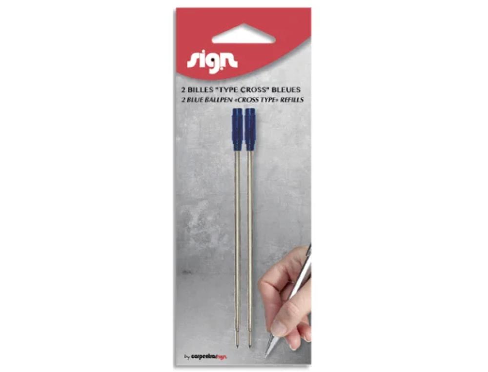 RECH.BILLE TYPE CROSS BLEU BL2RECHARGE POUR STYLE BILLE TYPE CROSS BLEU
