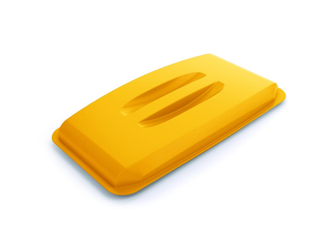 COUVERCLE P/DURABIN 60L JAUNE COUVERCLE POUR CONTENEURS DURABIN 60 - JAUNE - DCHETS PLASTIQUE