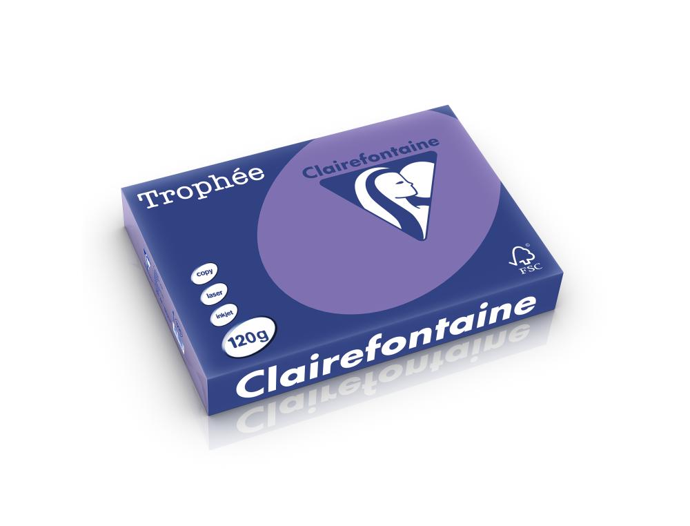 PAPIER A4 120G VIOLINE TRO.250Ramette de papier A4 trophe intense violine 120g Clairefontaine