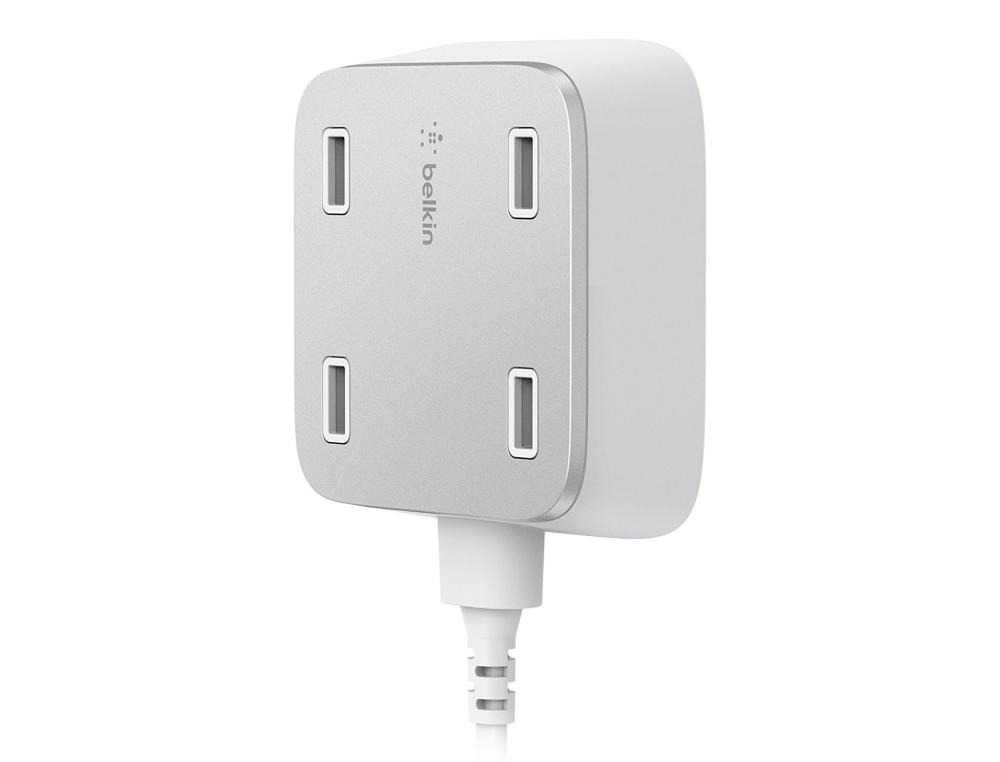 CHARGEUR SECTEUR 4 SORTIES USBADAPTATEUR SECTEUR 4 SORTIES USB FAMILY ROCKSTAR BELKIN