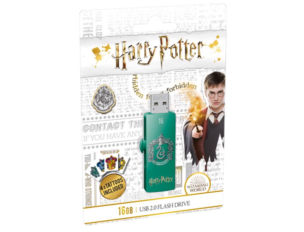 CLE USB 16GB 2.0 SERPENTARDM73CL USB 16GB 2.0 M730 SERPENTARD HARRY POTTER EMTEC - VERT