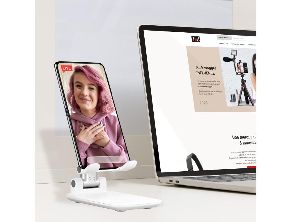 SUPPORT SMARTPHONE PLIABLE 8P.SUPPORT SMARTPHONE PLIABLE