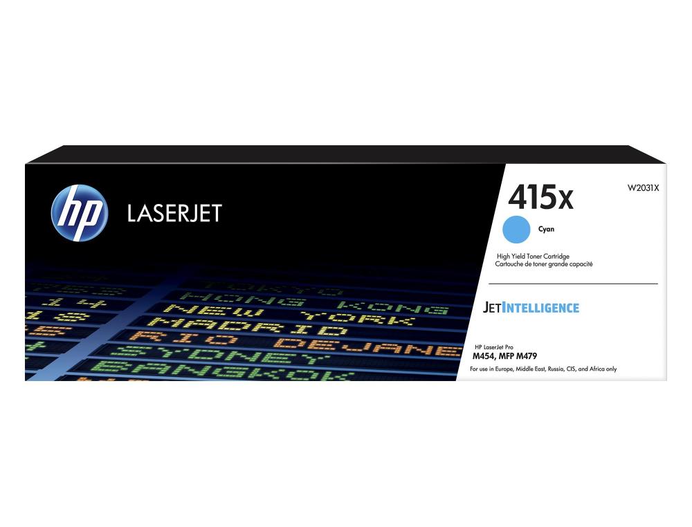 CART.LASER HP 415X CY 6000P CARTOUCHE LASER HP 415X (W2031X) CYAN 6000 PAGES
