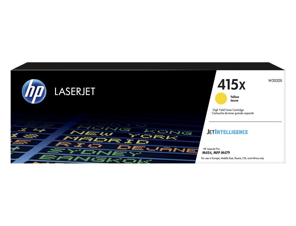 CART.LASER HP 415X YE 6000P CARTOUCHE LASER HP 415X (W2032X) JAUNE 6000 PAGES