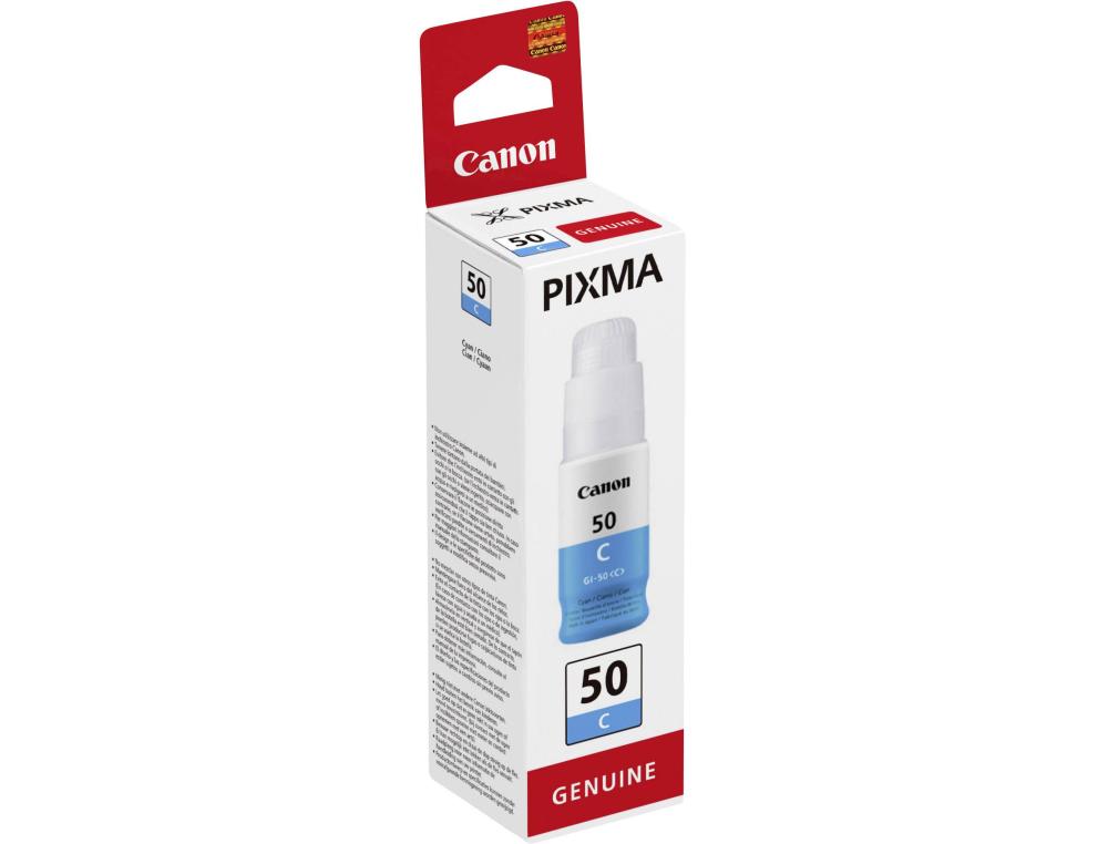 CART.CANON GI 50C CYAN 7700P BOUTEILLE D'ENCRE CANON GI-50C CYAN