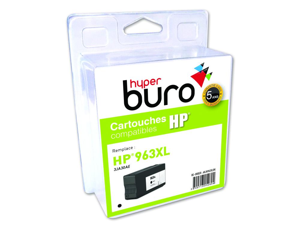 CART.COMP HP 963XL BK 2000P CARTOUCHE JET D'ENCRE COMPATIBLE HP 963XL BK 47ML