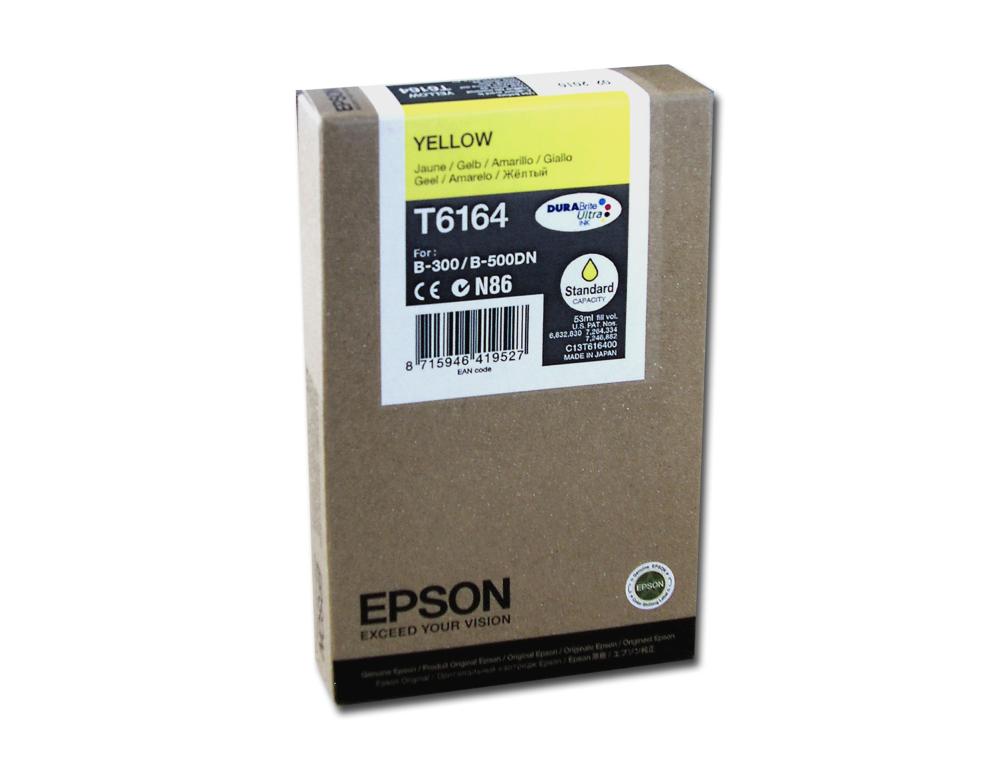 CART.EPSON T616400 JAUNE 3500PCARTOUCHE EPSON T6164 JAUNE POUR B-300/310N/500DN/510DN