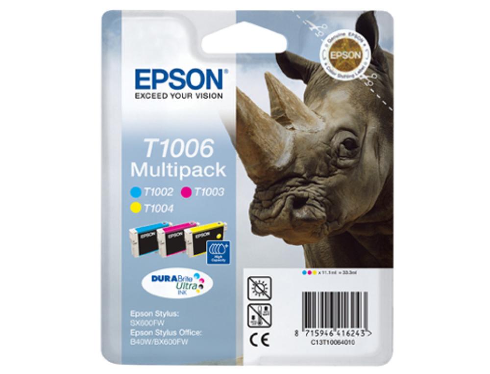 CART.EPSON B40W PACK 3 C/M/J PACK DE 3 CARTOUCHES EPSON T1006 POUR STYLUS ET STYLUS OFFICE