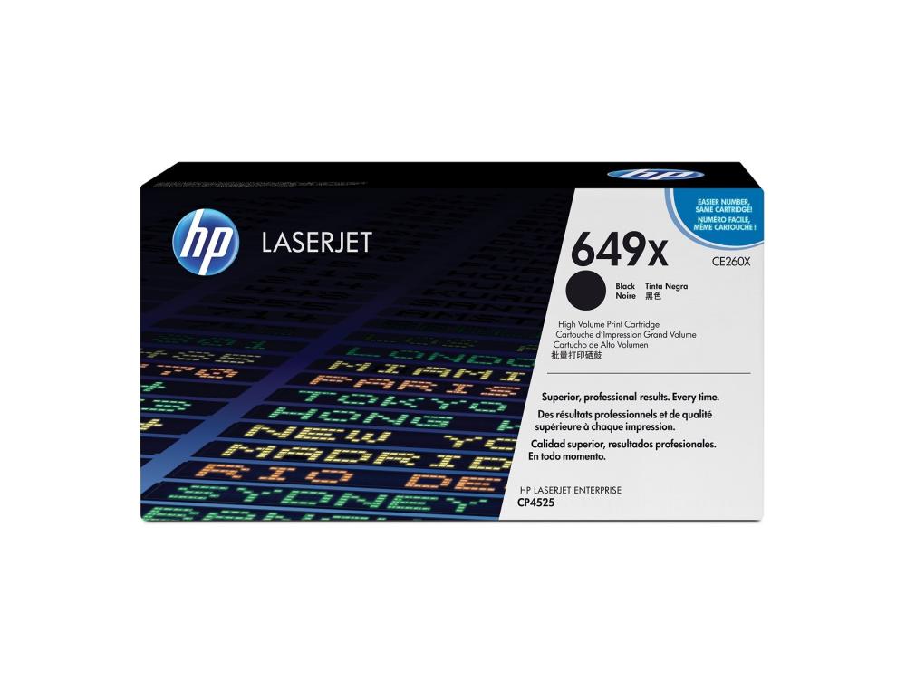 CART.LASER HP 649X BLACK 17000TONER HP CE260X NOIR