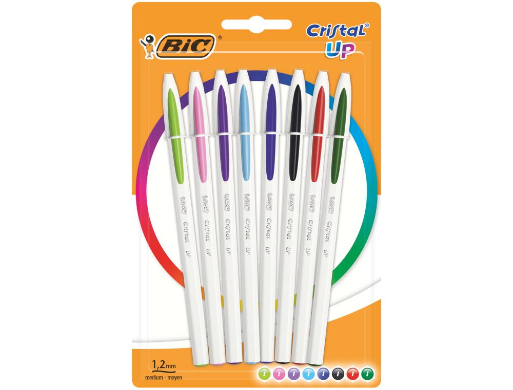 BILLE BIC CRISTAL UP BLC BL/8ASTYLO A BILLE BIC CRISTAL QT 8