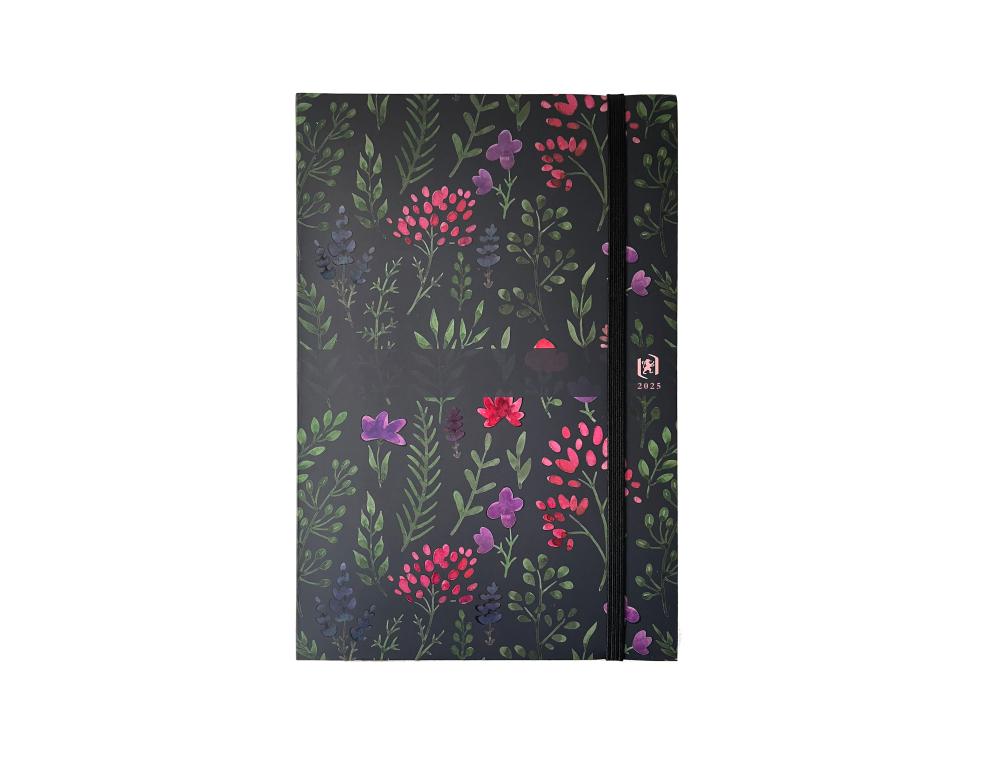 AG.OXFORD FLOWERS 16X24 NUIT AGENDA OXFORD FLOWERS 16X24CM NUIT
