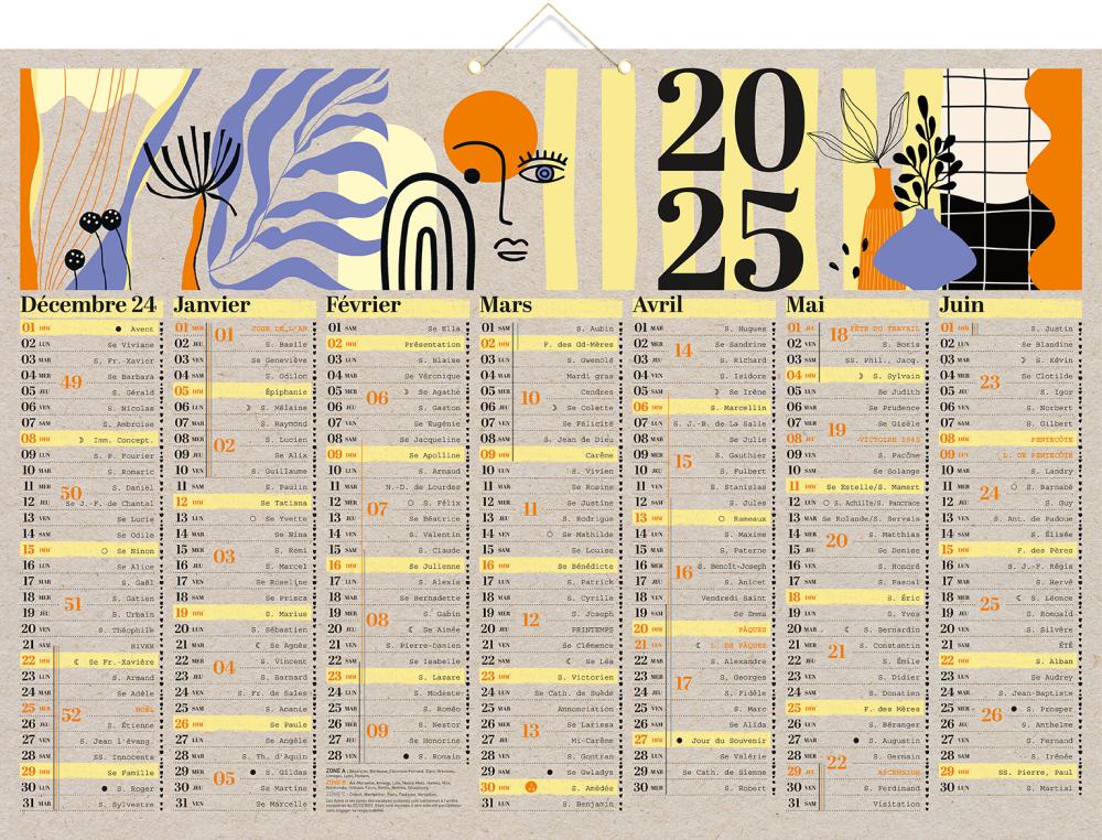 CAL.AIR DU TEMPS 14M 40.5X55MMCALENDRIER AIR DU TEMPS 14 MOIS 40,5X55CM