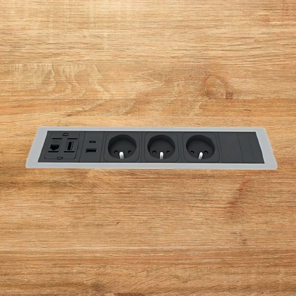 ELECTRIFICATION POUR TABLE DE REUNION TONNEAU L200 x P100 PIED TULIPE