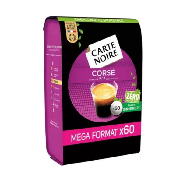 BOITE DE 60 DOSETTES CAFE SENSEO CORSE - N7 CARTE NOIRE
