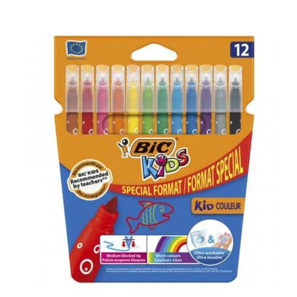 FEUTRE KID COULEUR POCH.12 FORMAT SPECIAL