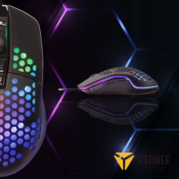 SOURIS GAMING SHOTGUN BLACK RGB 6400DPI