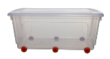 BOITE DE TRANSPORT AVEC ROULETTE 70L 81X44X34