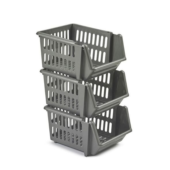 BOITE RANGEMENT A BEC 18CM 21X23X13 LOT DE 3