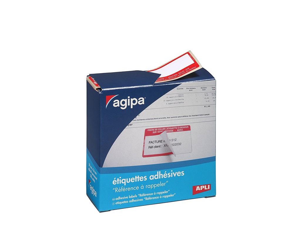 BTE 500 ETIQUETTES AVEC MENTION RAPPEL 115631
