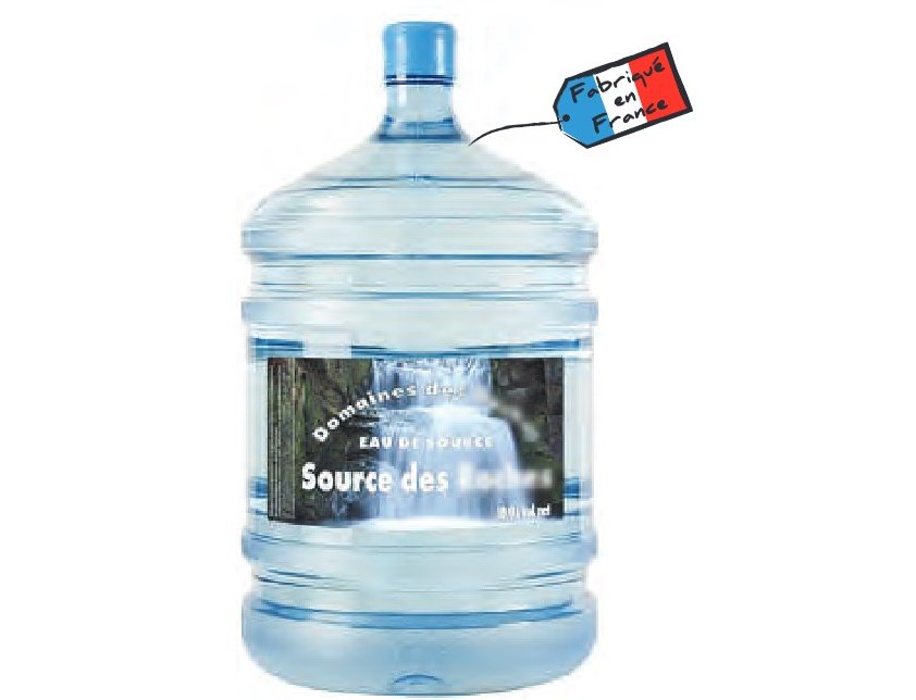 BONBONNE EAU 18,9 LITRES VENDU PAR 6