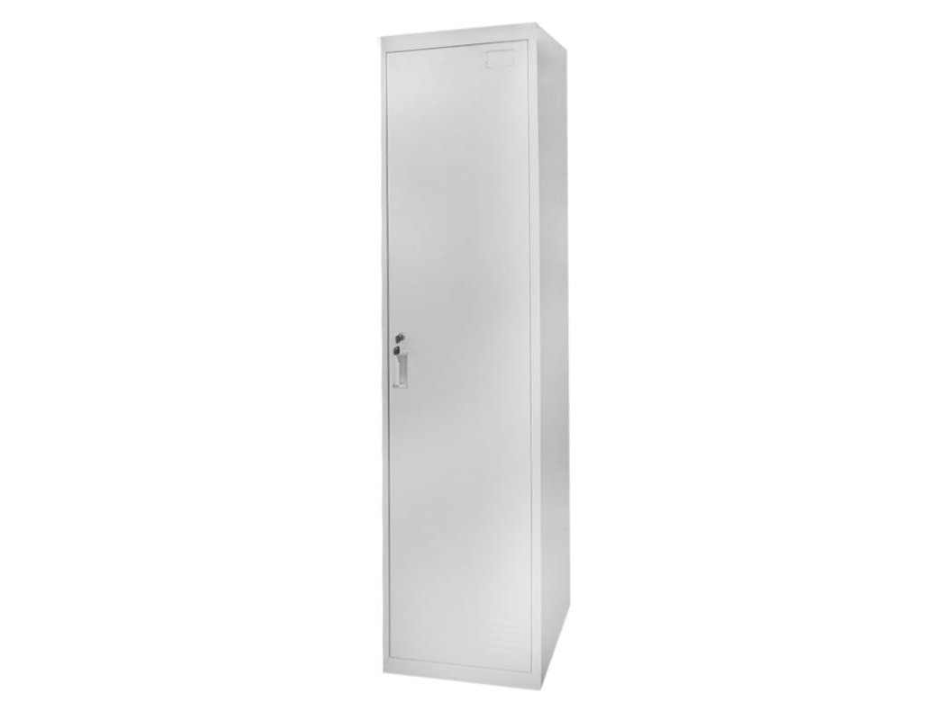 VESTIAIRE SIMPLE LX38XP45XH185GRIS AVEC SERRURE A MONTER