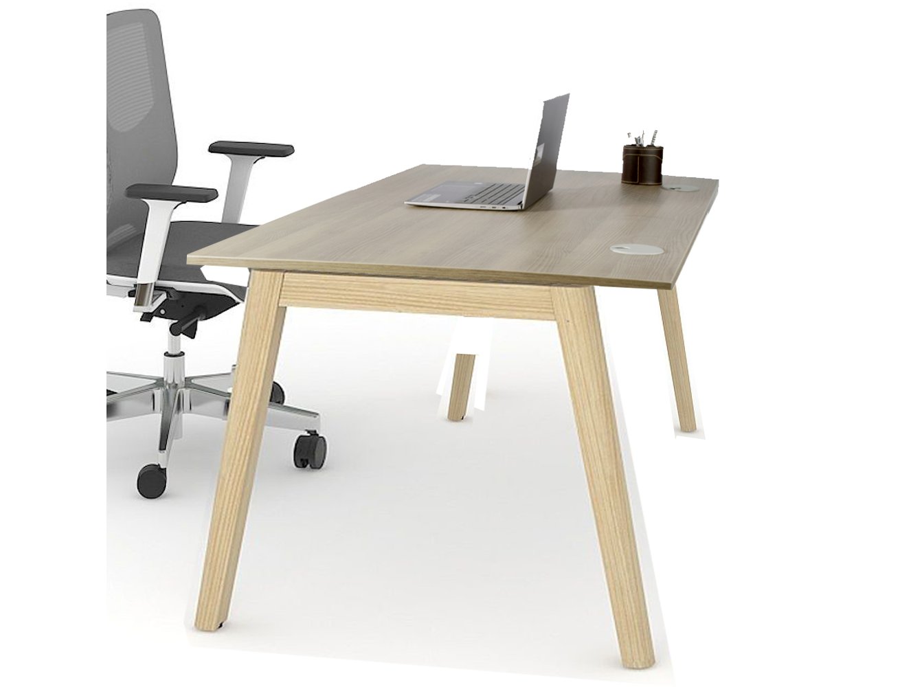 BUREAU DROIT 120X60CM CEDRE GAMME SCANDINAV (PACK)