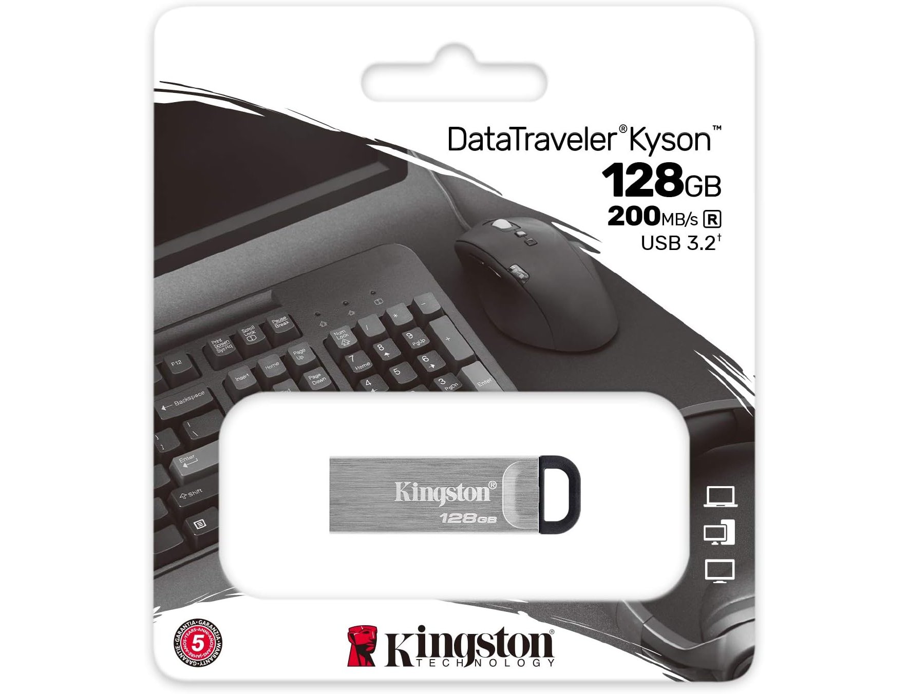 CLE USB KINGSTON DATATRAVELER KYSON 128GB
