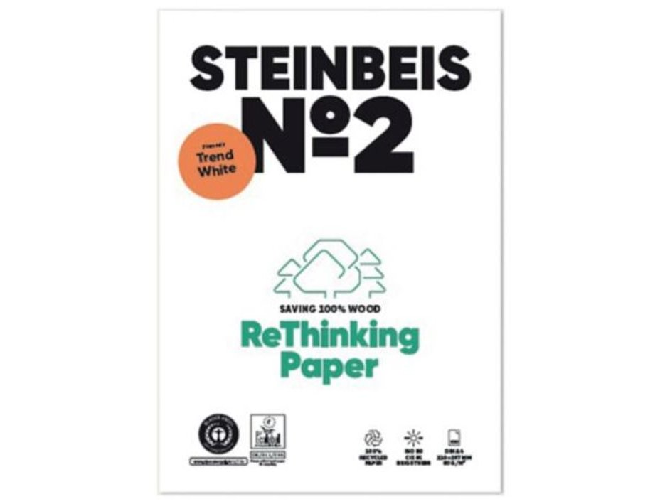 PAPIER A4 80G STEINBEIS N4 EVOLUTION WHITE 100% RECYCLE